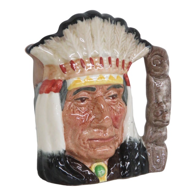 Royal Doulton D6614 North American Indian Character 1966 Jug Mug 4497b For Sale