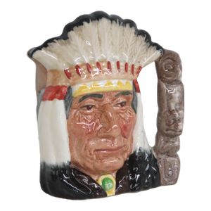 Royal Doulton D6614 North American Indian Character 1966 Jug Mug 4497b