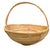 Mid 20th Century Monumental Organic Modern Rattan Market Basket, Gabriella Crespi Style For Sale - Image 4 of 9