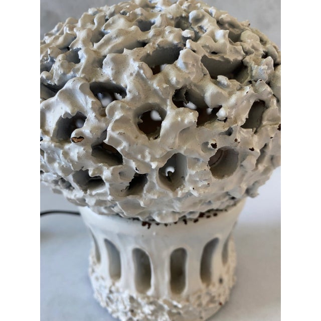 Unique Handmade Danish Modern Ceramic Table Lamp For Sale - Image 4 of 13