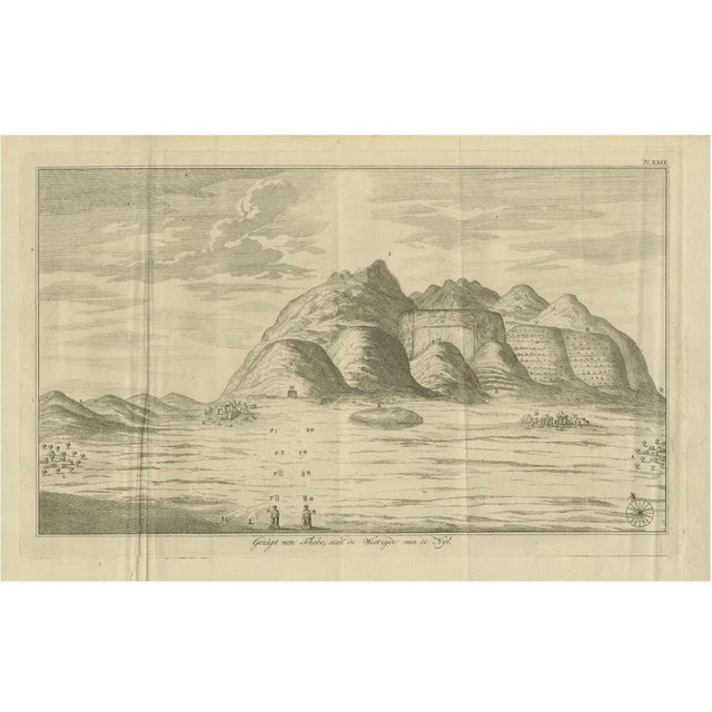 Pococke, View of Thebes from the West Bank of the Nile, 1776, Engraving For Sale