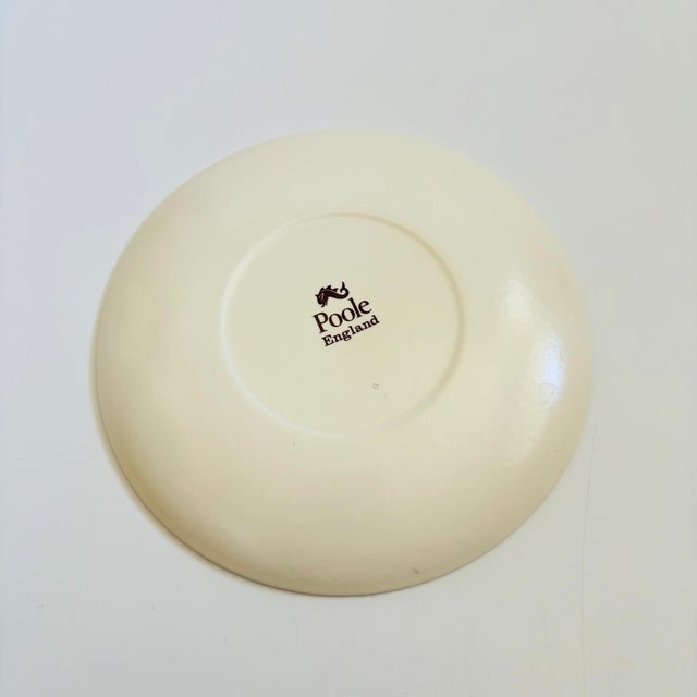 Ceramic Vintage Ceramic Cat Plate by Poole, England For Sale - Image 7 of 7