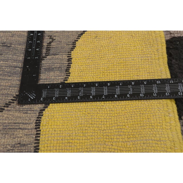 Textile Contemporary Beni Mrirt Moroccan Rug, 08'11 X 11'10 For Sale - Image 7 of 10