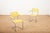 Model 1024 Garden Chairs with Galvanized Steel Tube Frames and Yellow Wooden Slats, 1934, Set of 2, in Good conditions....