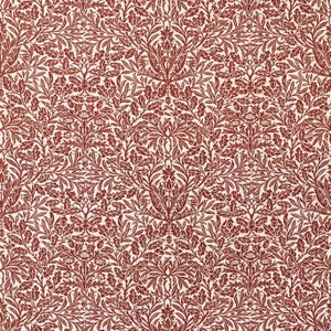 Morris & Co. Acorn Weave Fabric in Madder