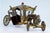 Silver-Gilt Carriage with Portuguese Coat of Arms Engravings, Garlands, Angelic Figures and Glass Applications For Sale - Image 6 of 11