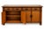 Vintage Rattan and Bamboo-Style Sideboard With Glass-Inset Top – Tropical Regency Cabinet For Sale In West Palm - Image 6 of 9