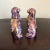 Ceramic Antique Purple Lusterware Staffordshire Spaniels- a Pair For Sale - Image 7 of 10