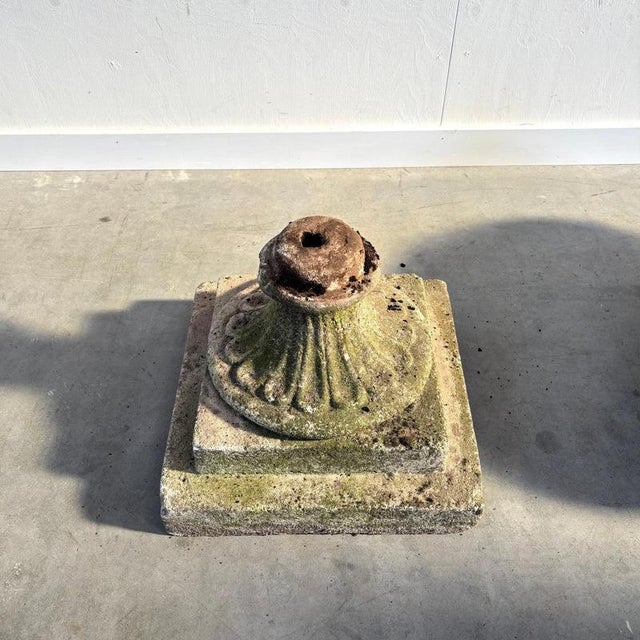 Vintage Concrete Plant Stand For Sale - Image 10 of 12