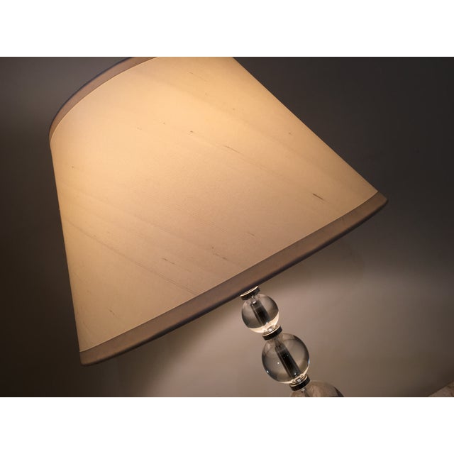 Restoration Hardware Crystal Ball Lamp | Chairish