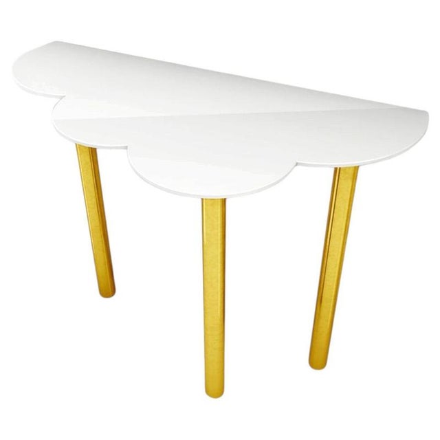 Gold Dream Nuvola Console Table in Powder-Coated Aluminum by Altreforme For Sale - Image 8 of 8