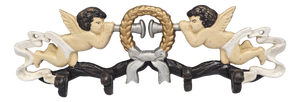 Art Deco Cast Iron Angel Hanger, 1920s