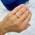 Gold 18k Yellow Gold 1.26ct Cushion Lab Grown Diamond Shared Prong Wedding Band Ring, Size 7.5 For Sale - Image 8 of 8