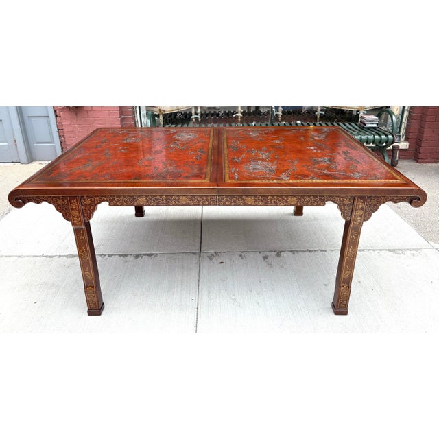 Drexel Heritage Mid-Century Vintage Chinoiserie Dining Table For Sale - Image 11 of 11