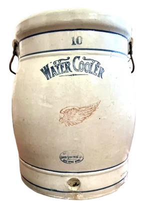 Antique Primitive 10 Gallon Red Wing Pottery Union Stoneware Water Cooler