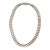 Art Deco 1930’s Square Cut Crystal Line Chain Tennis Necklace For Sale