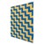 Cabin Vintage 1940s Streak of Lightning Cotton Quilt - Blue and Yellow Staircase Geometric Stepped Pattern - 77" X 57" For Sale - Image 3 of 18