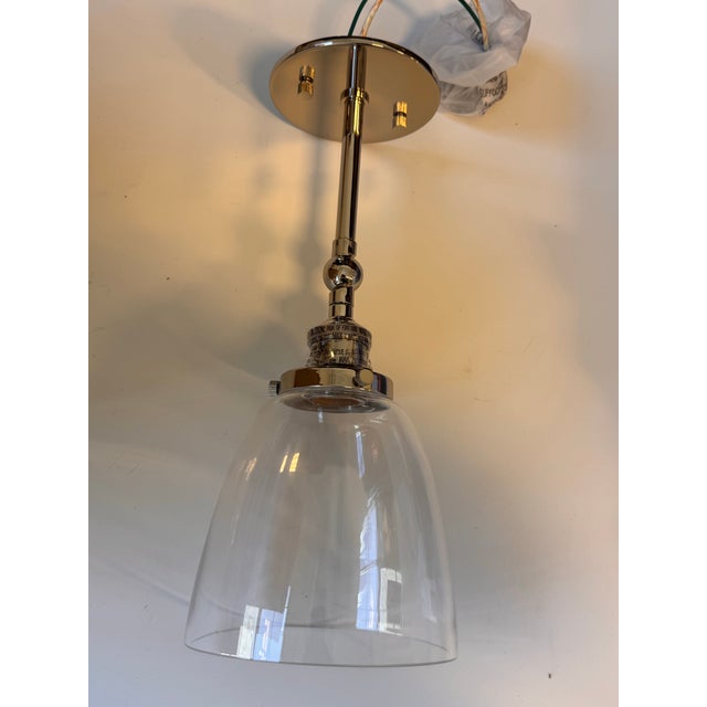 Restoration Hardware Restoration Hardware 20th C. Factory Filament Clear Glass Cloche Sconce For Sale - Image 4 of 15