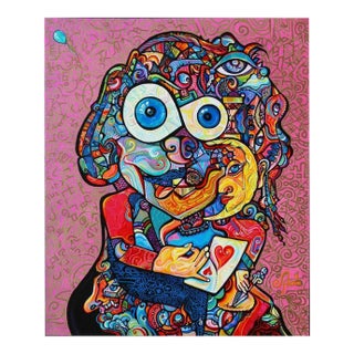 Alexander Arshansky, "The Love Card" Abstract/Cubist Piece For Sale