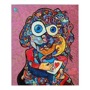 Alexander Arshansky, "The Love Card" Abstract/Cubist Piece