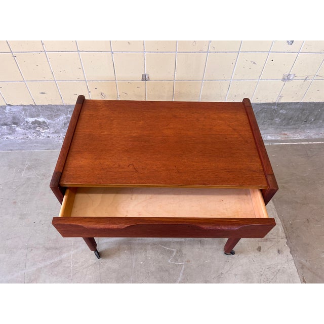 Vintage Scandinavian Teak Side Table, 1960s For Sale - Image 4 of 7