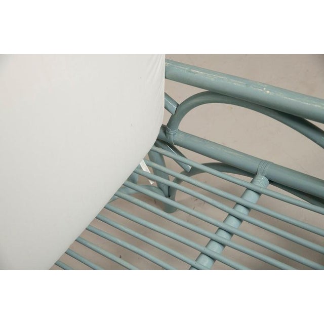 Blue Blue-Gray Bamboo Armchairs from Vivai del Sud, 1980, Set of 2 For Sale - Image 8 of 18
