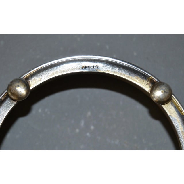 Mid-Century Modern Silver Plate & Lucite Perfume Bottle & Powder Box 2 Pc. Vanity Set For Sale - Image 11 of 13