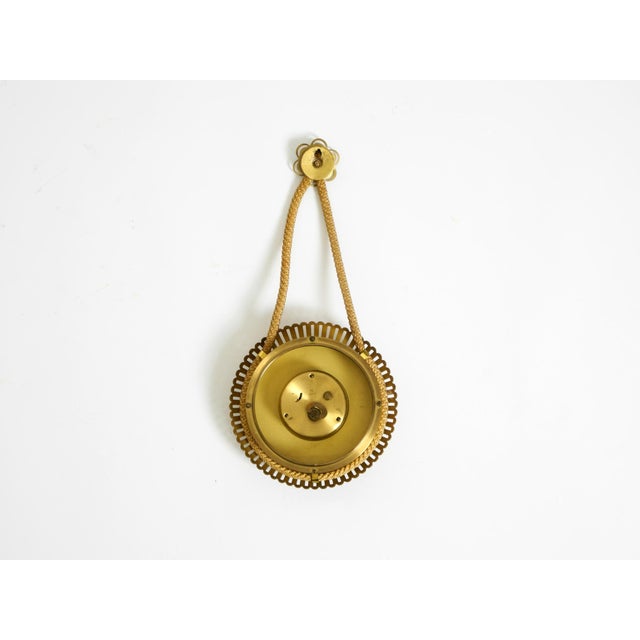 Small Mid-Century Modern Atlanta Wall Clock with 10-Day Movement, 1950s For Sale - Image 10 of 16