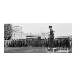 1953 Duke of Edinburgh Addresses Welsh Guards Photograph