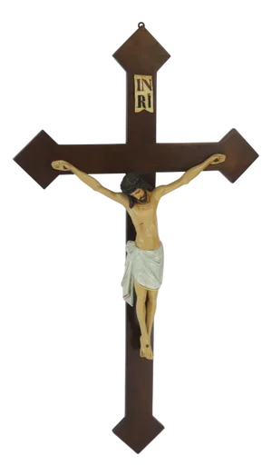 Large Antique Wooden Crucifix