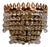 24K Brass Lead Crystal Wall Lamps from Palwa, 1960s, Set of 2 For Sale