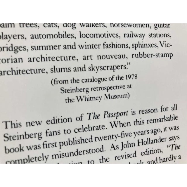White Passport Saul Steinberg Published by Harper & Brothers, New York., 1979 For Sale - Image 8 of 13