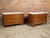 Pair of French 19th Century Three-Drawer Walnut Commodes with White Marble Tops For Sale - Image 10 of 12