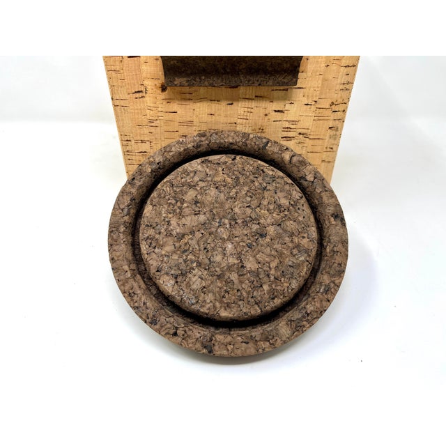 1970s Mid Century MOdern Two-Tone Cork Ice Bucket For Sale - Image 9 of 12