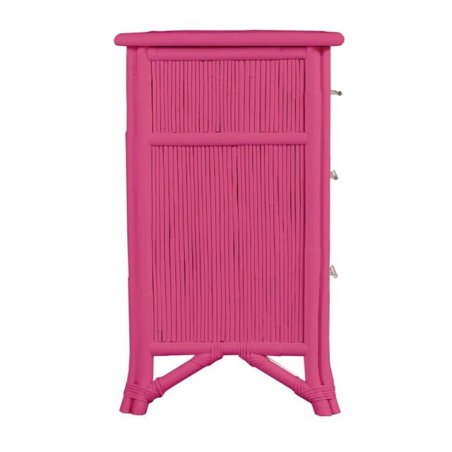 Wood Aruba Six-Drawer Dresser - Bright Pink For Sale - Image 7 of 8