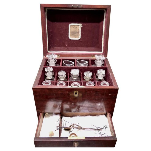 Brown Early Apothecary Cabinet, 1800, Set of 16 For Sale - Image 8 of 8