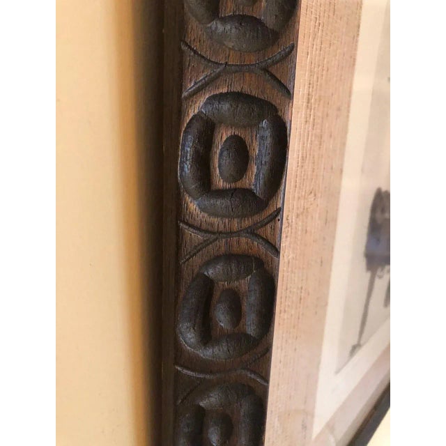 Sculpture Materials 1960s Mid-Century Guillermo Silva Santamaria Print, Framed For Sale - Image 7 of 11