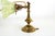 Brass base, umbrella made of light green opal glass, cabling renewed, swiveling arm, which means that the lamp can be used...