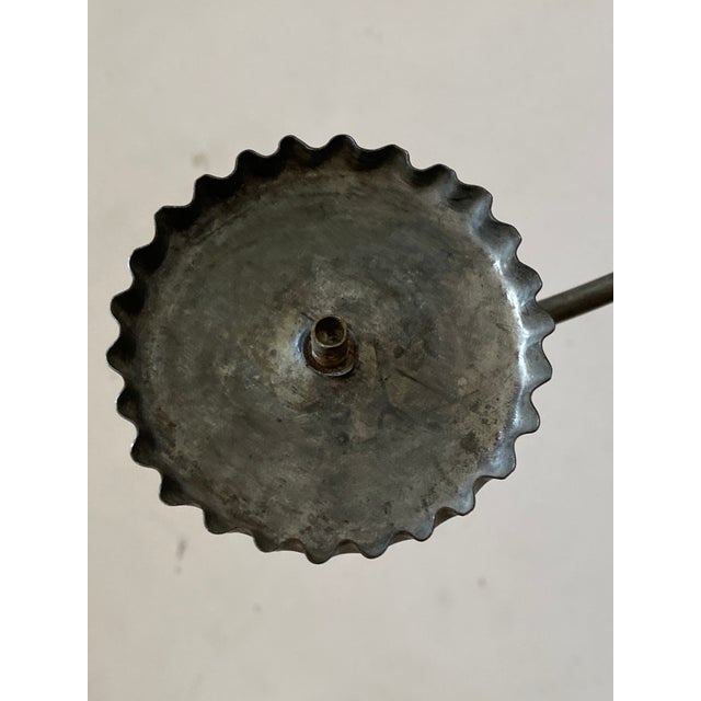 Vintage Metal Eight Arm Chandelier For Sale - Image 4 of 10