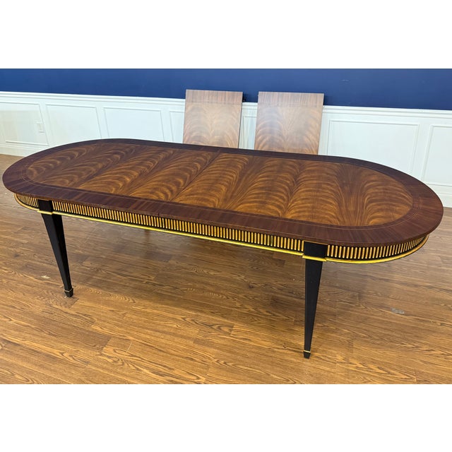 Century Traditional Regency Style Oval Mahogany Dining Table For Sale - Image 18 of 18
