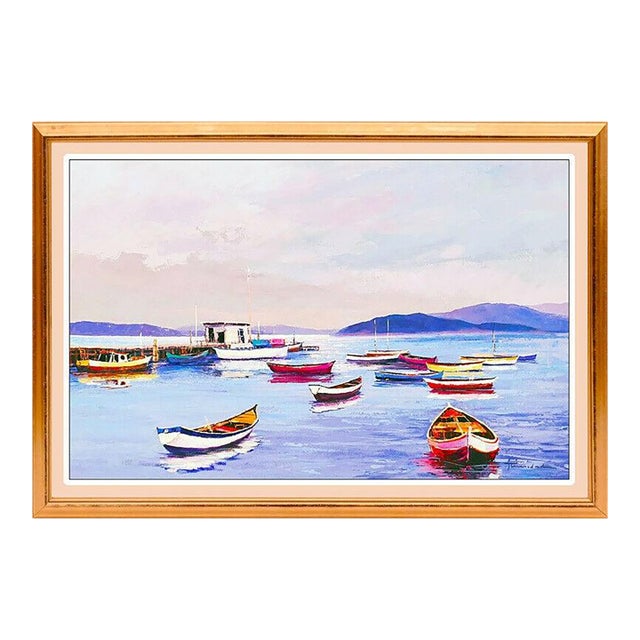 Late 20th Century Boats of the South Sea, Jose Trinidad For Sale