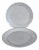 Vintage 1960s Bennington Pottery Vermont Matte White Dinner Plates, Pair For Sale