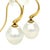 2020s Paspaley 18ct Yellow Gold Australian South Sea Pearl Shepherd Hook Earrings 5.4g, Pair For Sale - Image 5 of 11