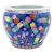 Chinese Hand Painted Fishbowl Planter For Sale
