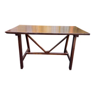 19th Century Trestle Console Table For Sale