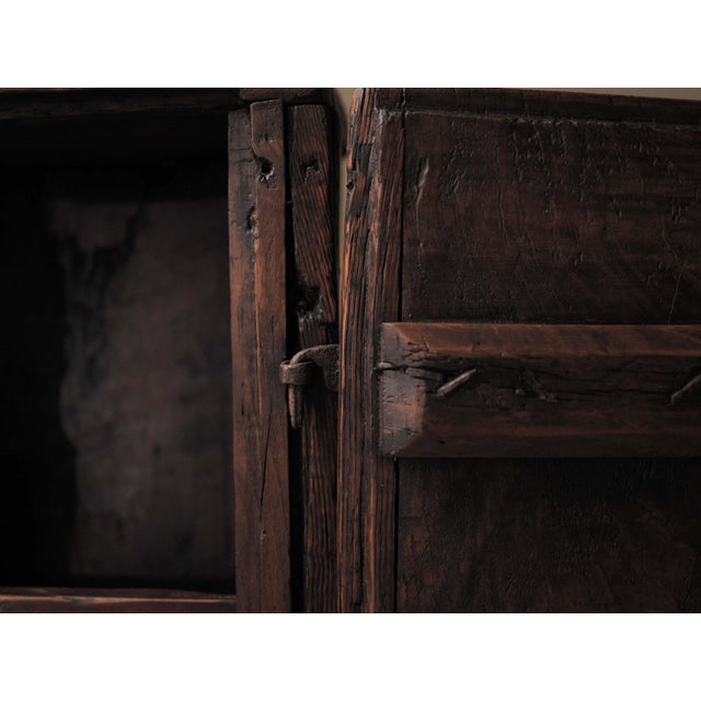 19th Century Primitive Tree Trunk Cabinet in Chestnut, France For Sale - Image 10 of 18