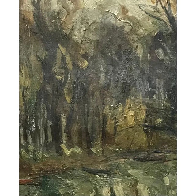 Louis François Cabanes, Autumnal Landscape, Oil on Canvas For Sale - Image 5 of 8