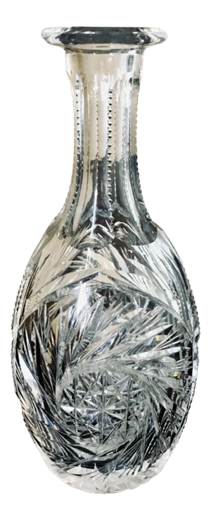 6.25" American Brilliant Cut Glass Decanter/Vase
