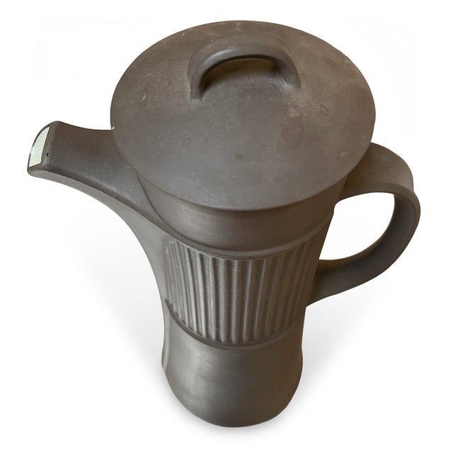 Late 20th Century Late 20th Century Dansk Flamestone Stoneware Coffee Pot by Jens Quistgaard For Sale - Image 5 of 15