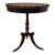 Antique George III Style Mahogany Pedestal Scalloped Edge Round Drum Side Table For Sale